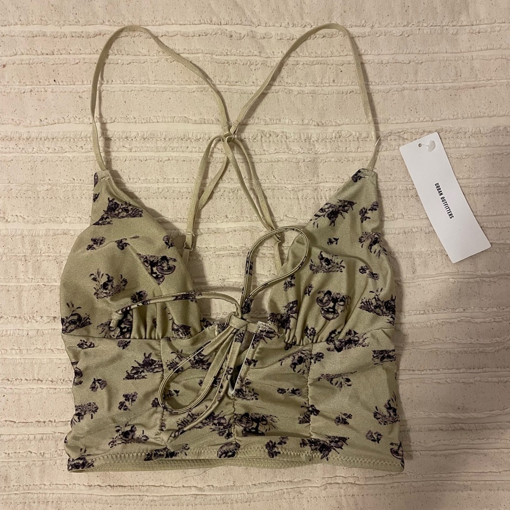 UO Mushroom Cropped Tee Tank (S)